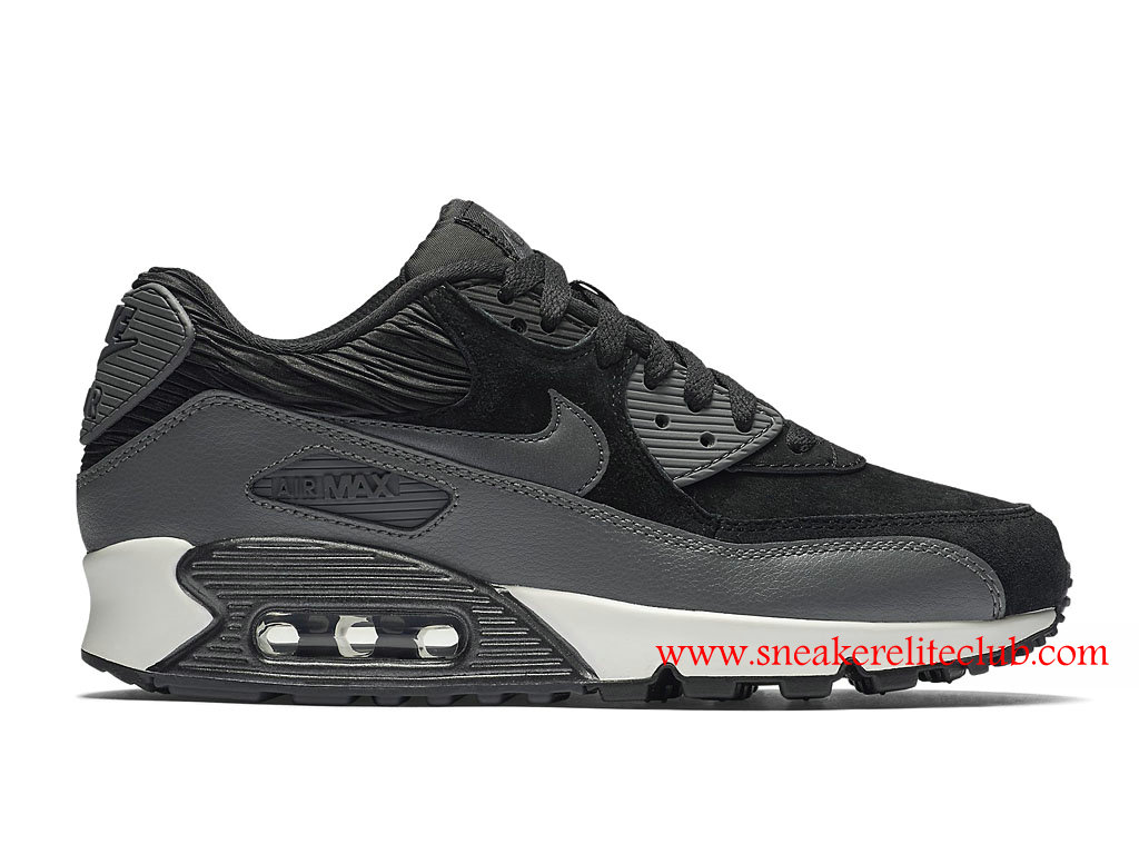 Chaussure Femme Nike Air Max 90 Pas Cher Noir/Gris/Blanc 768887_001 ...