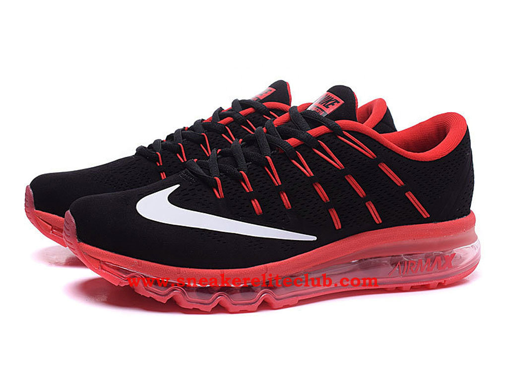 Chaussure Homme Nike Air Max 2016 Pas Cher Noir/Rouge/Blanc ... ... Chaussure Homme Nike Air Max 2016 Pas Cher Noir/Rouge/Blanc 806771_A001 ...