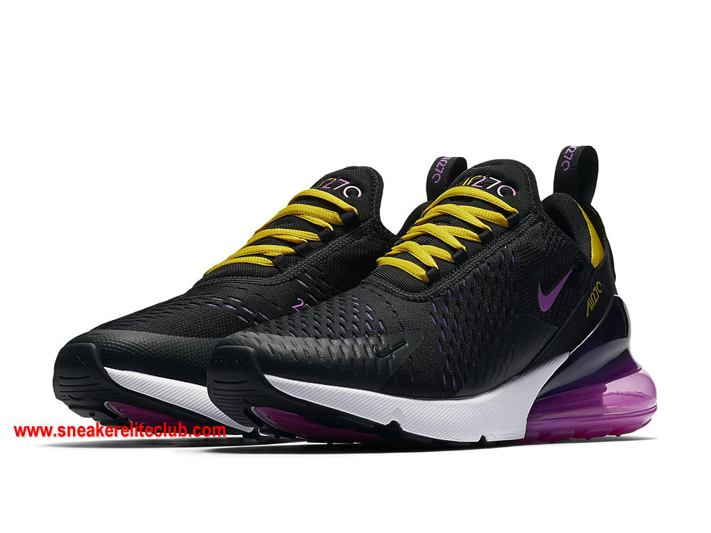 Chaussures Homme Nike Air Max 270 Pas Cher Prix Noir/Jaune/Pourpre ... ... Chaussures Homme Nike Air Max 270 Pas Cher Prix Noir/Jaune/Pourpre AH8050_006 ...