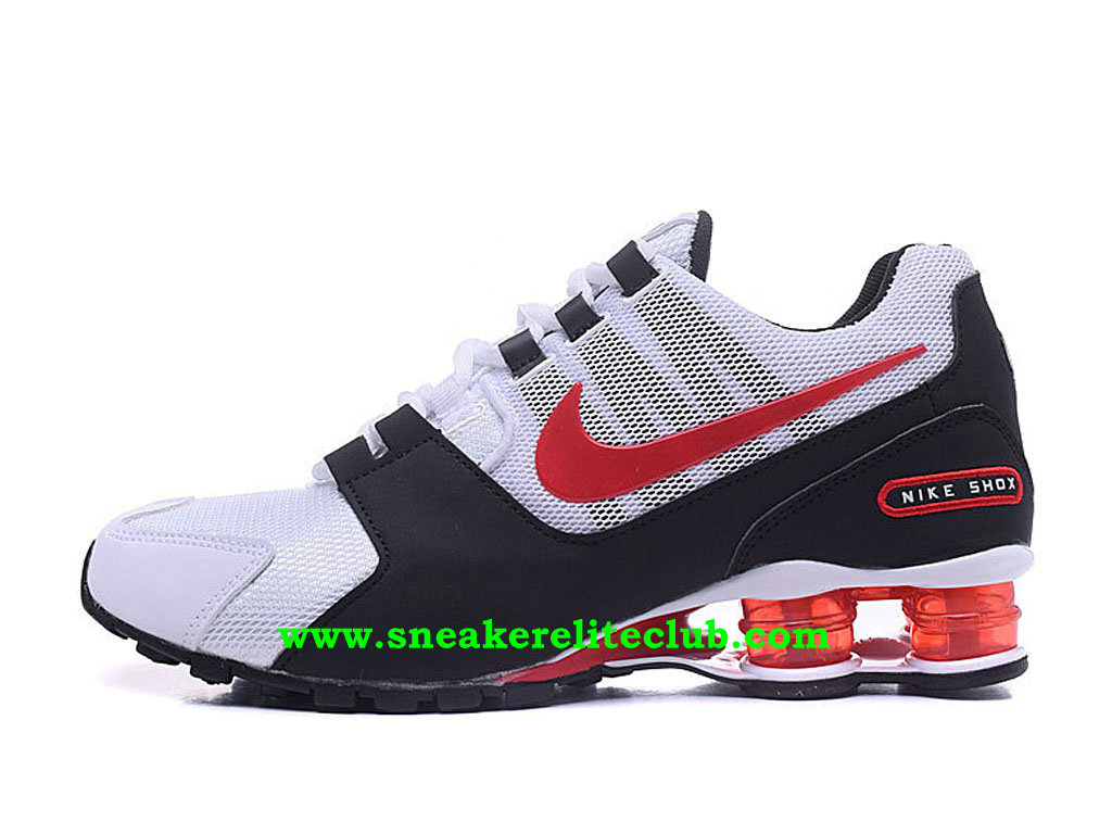Chaussures Homme Nike Shox Pas Cher Prix Noir Blanc Rouge ... Chaussures Homme Nike Shox Pas Cher Prix Noir Blanc Rouge ...