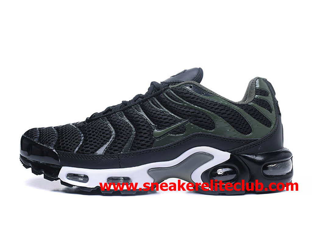 Chaussures Nike Air Max Plus TN Homme Pas Cher Prix Noir Vert ...