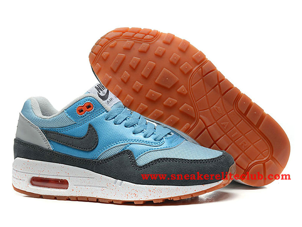 Nike Air Max 1 Gs Chaussures Pour Femme Bleu/Gris-1512261460 ... ... Nike Air Max 1 Gs Chaussures Pour Femme Bleu/Gris ...