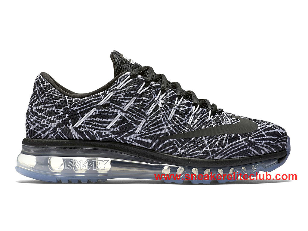 Nike Air Max 2016 Print GS Chaussure De Course Pour Femme/Fille Noir ... Nike Air Max 2016 Print GS Chaussure De Course Pour Femme/Fille Noir Blanc 818101_100 ...