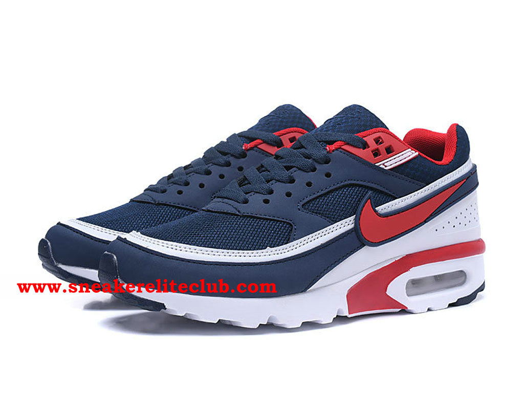 Nike Air Max BW Chaussures De Running Pas Cher Prix Pour Homme Bleu ... ... Nike Air Max BW Chaussures De Running Pas Cher Prix Pour Homme Bleu Rouge Blanc 819475_A008 ...
