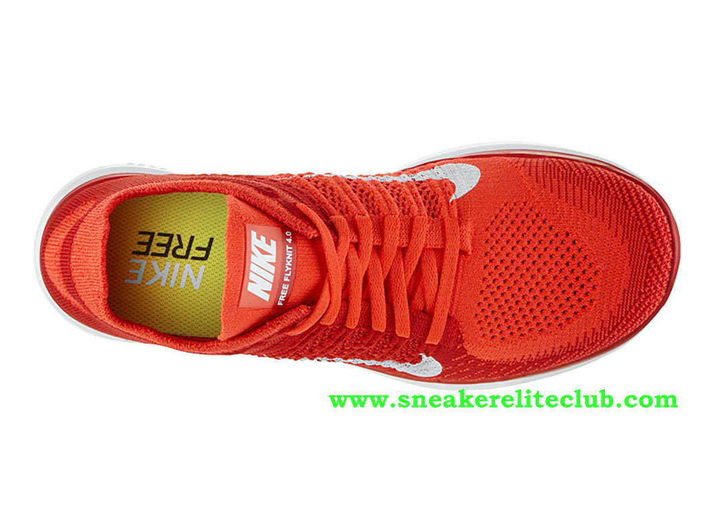 nike free 4.0 flyknit homme orange